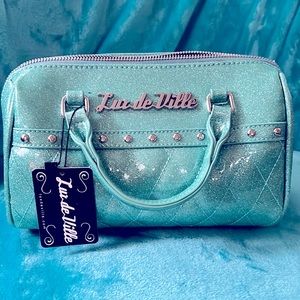 MWT Lux de Ville teal studded purse